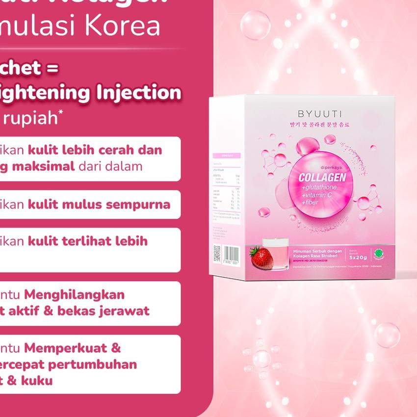 

Barang Laris BYUUTI Paket Mingguan (10 Sachet) | Minuman Kolagen Pemutih Badan Cepat | BYUUTI Premium Collagen Drink | Colagen Beauty Drink Suntik Putih Permanen WF6*