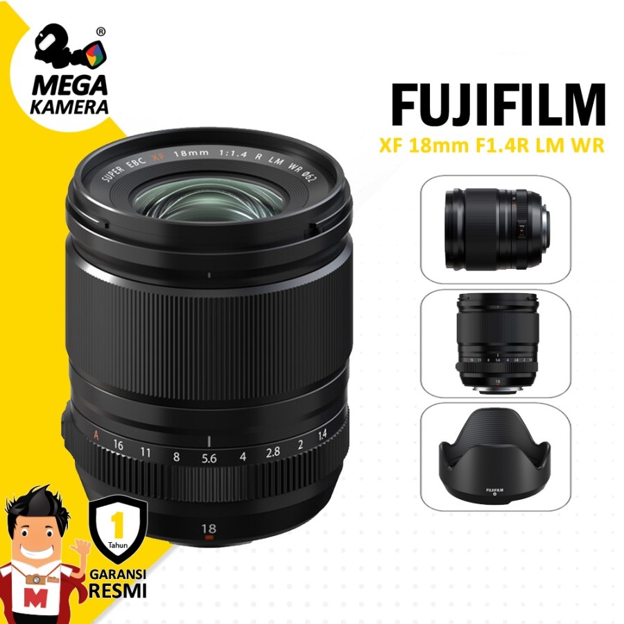 FUJIFILM Lensa XF 18mm f/1.4 R LM WR Lens Fujinon