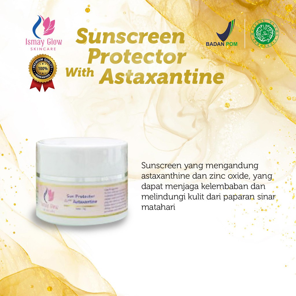 Jual Sunscreen Protector With Astaxantine Sunscreen Ismay Glow BPOM