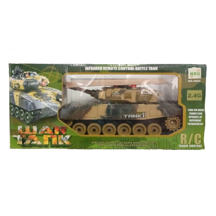 Mainan Mobil Tank Remote / War Tank RC Besar 9995