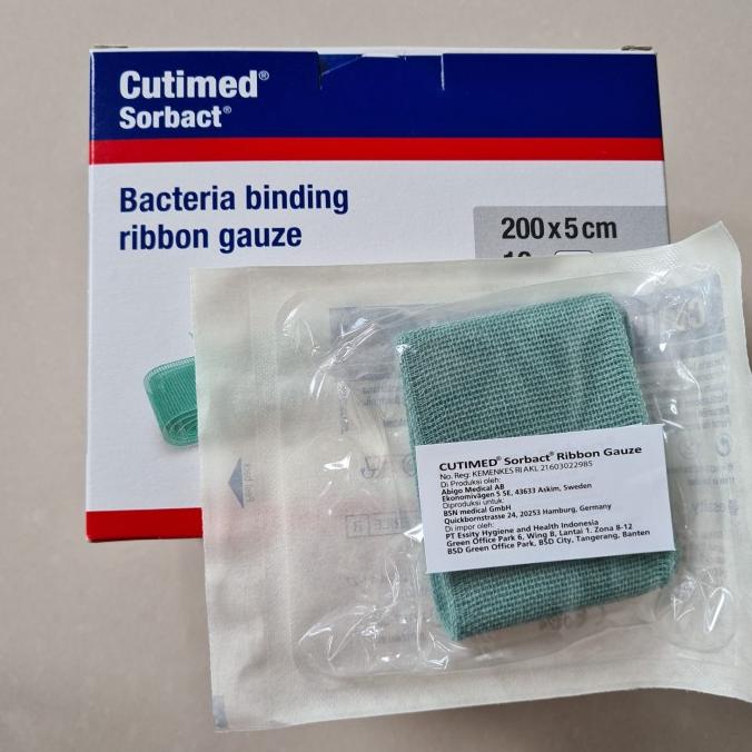 Cutimed Sorbact Ribbon Gauze 5x200cm / Cutimed Sorbact Ribbon