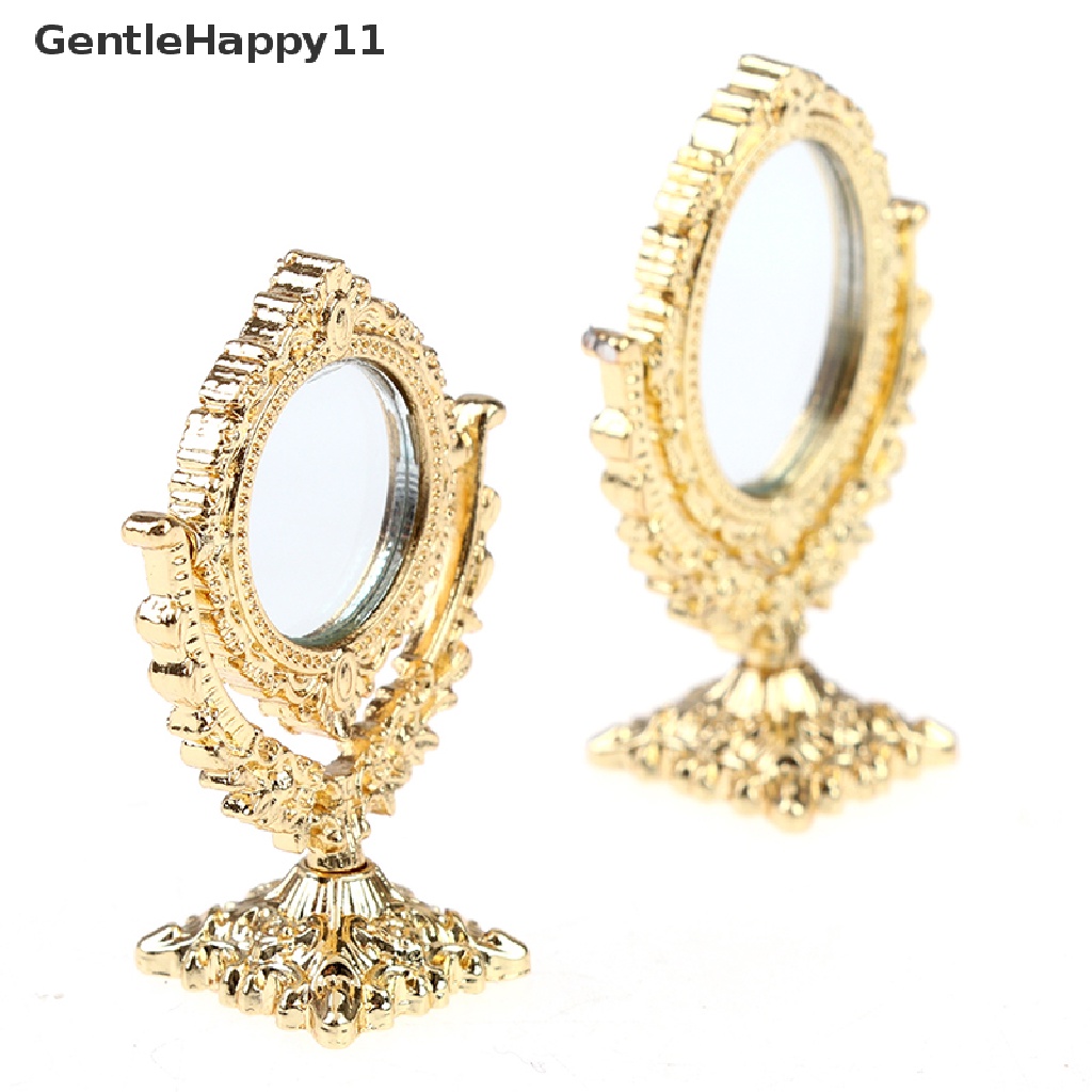 Gentlehappy 1:12cermin Rias Sisir Rumah Boneka Untuk Dekorasi Kamar Mandi Rumah Boneka Mainan Bermain Anak id