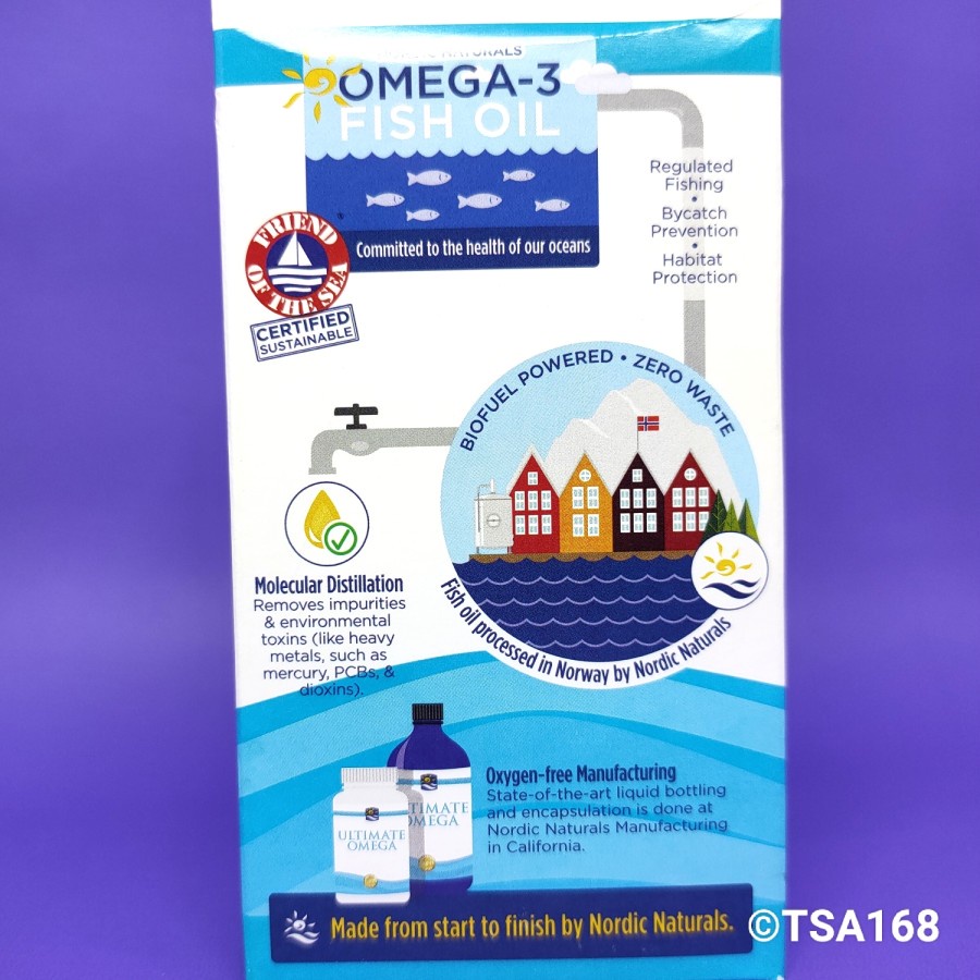 Nordic Naturals Ultimate Omega 1280 mg D3 1000 IU 60 Softgel ORI USA