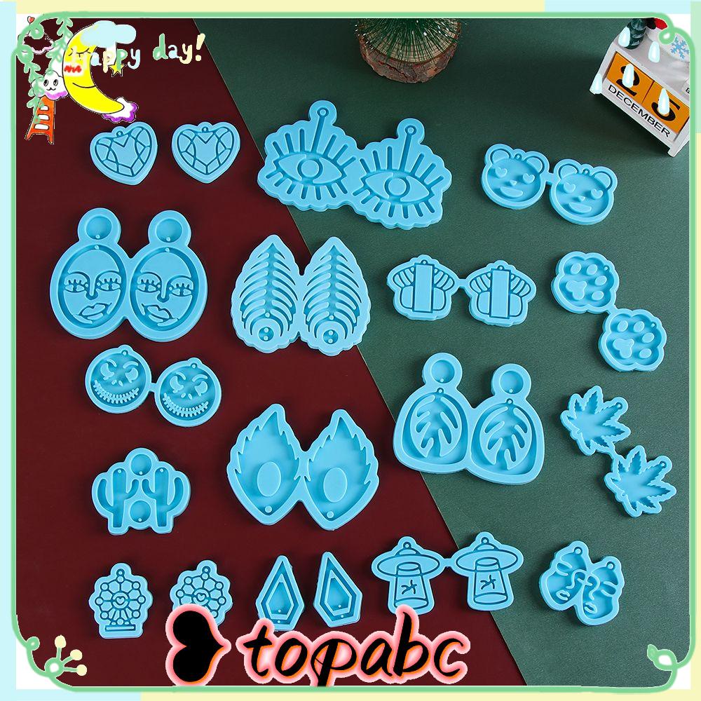 Top Earrings Resin Cetakan Resin Resin Kerajinan Resin UV Epoxy Alat Membuat Perhiasan Menjuntai Resin Silicone Mold