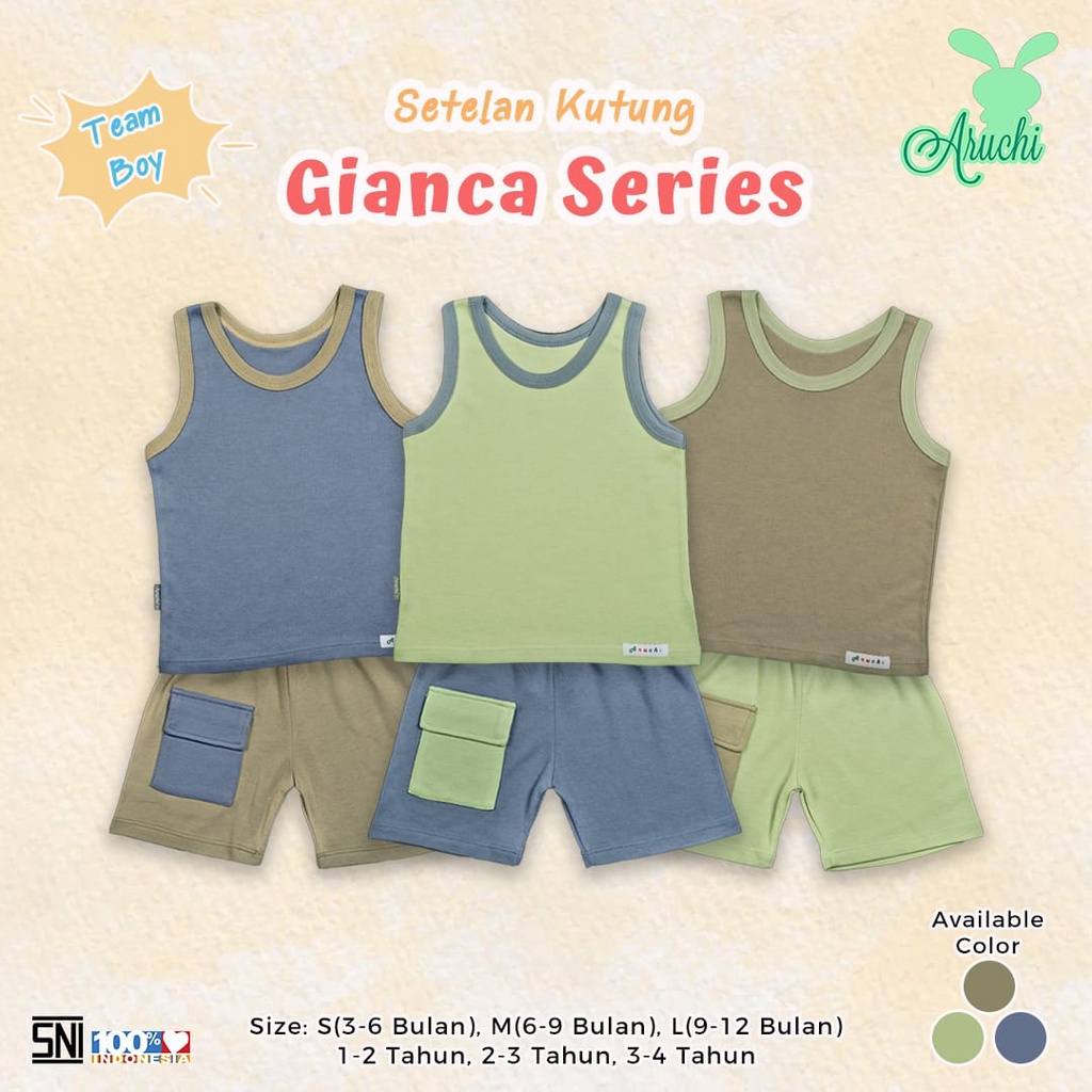 Aruchi Setelan Kutung Gianca Series / Setelan Anak Murah - Baju anak Murah