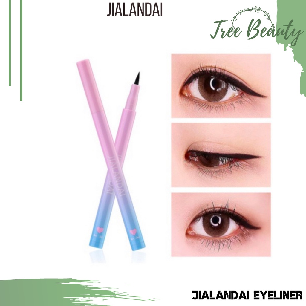 Eyeliner Jialandai Pen Pigmentasi merata Anti Air Tahan Lama - Hitam Black