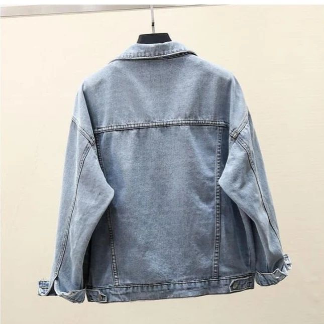 Jaket jeans / jaket wanita / jaket oversize / pakaian wanita / atasan wanita