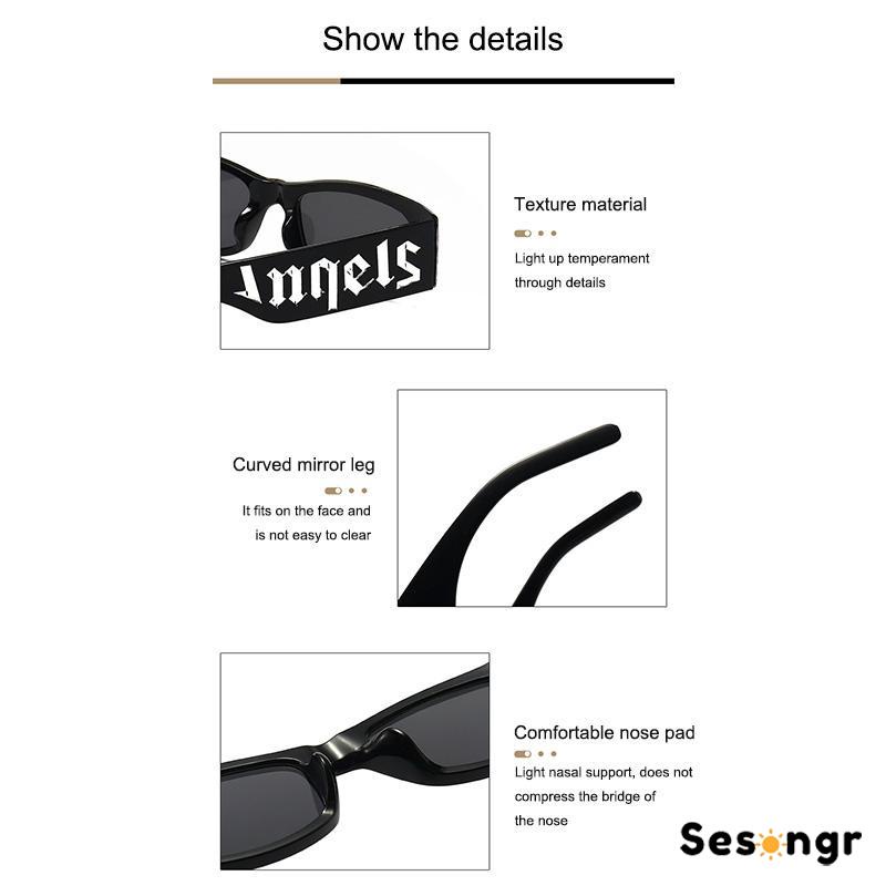 Kacamata Hitam Anti Radiasi Sunglass Retro Punk Hip-hop Gaya Untuk Wanita/Pria - SG