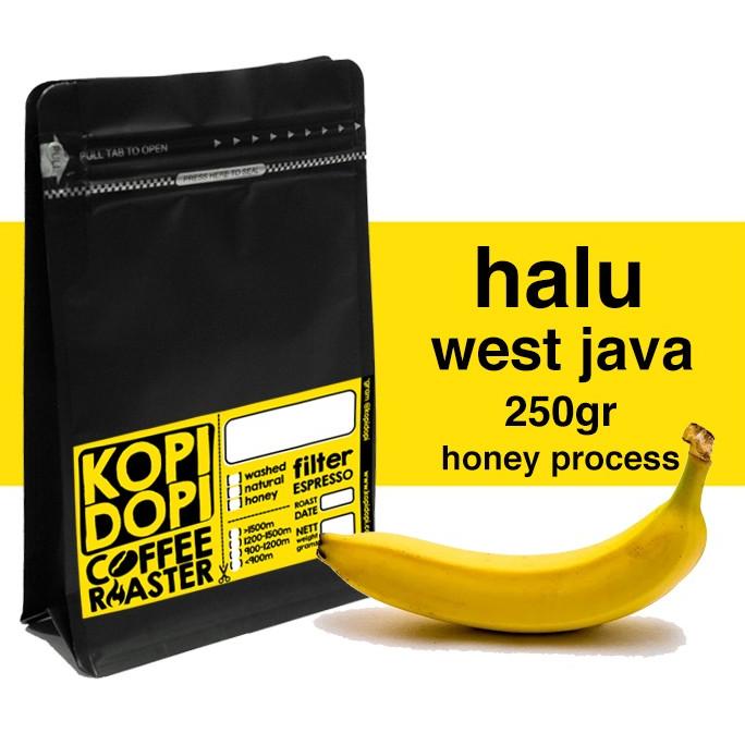 

[BISA COD] Kopi Arabika Halu Banana Honey 250 gram