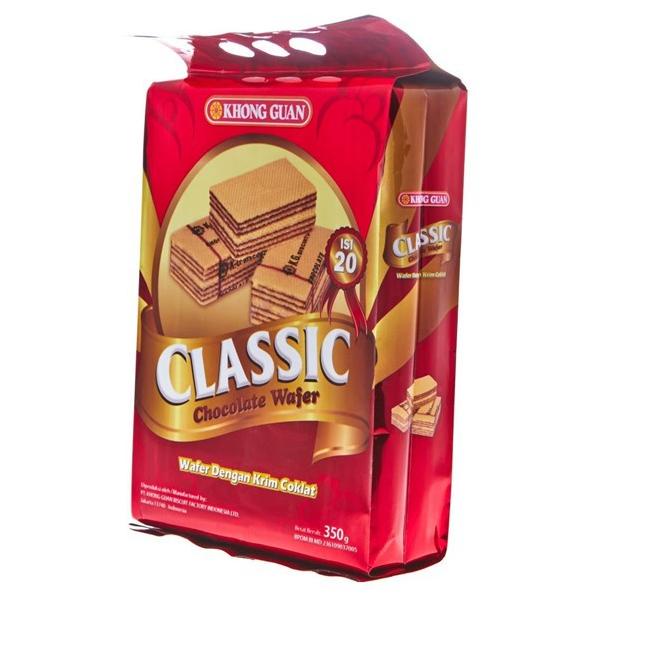 

☈ Khong Guan Classic Wafer Chocolate 350 gr ュ