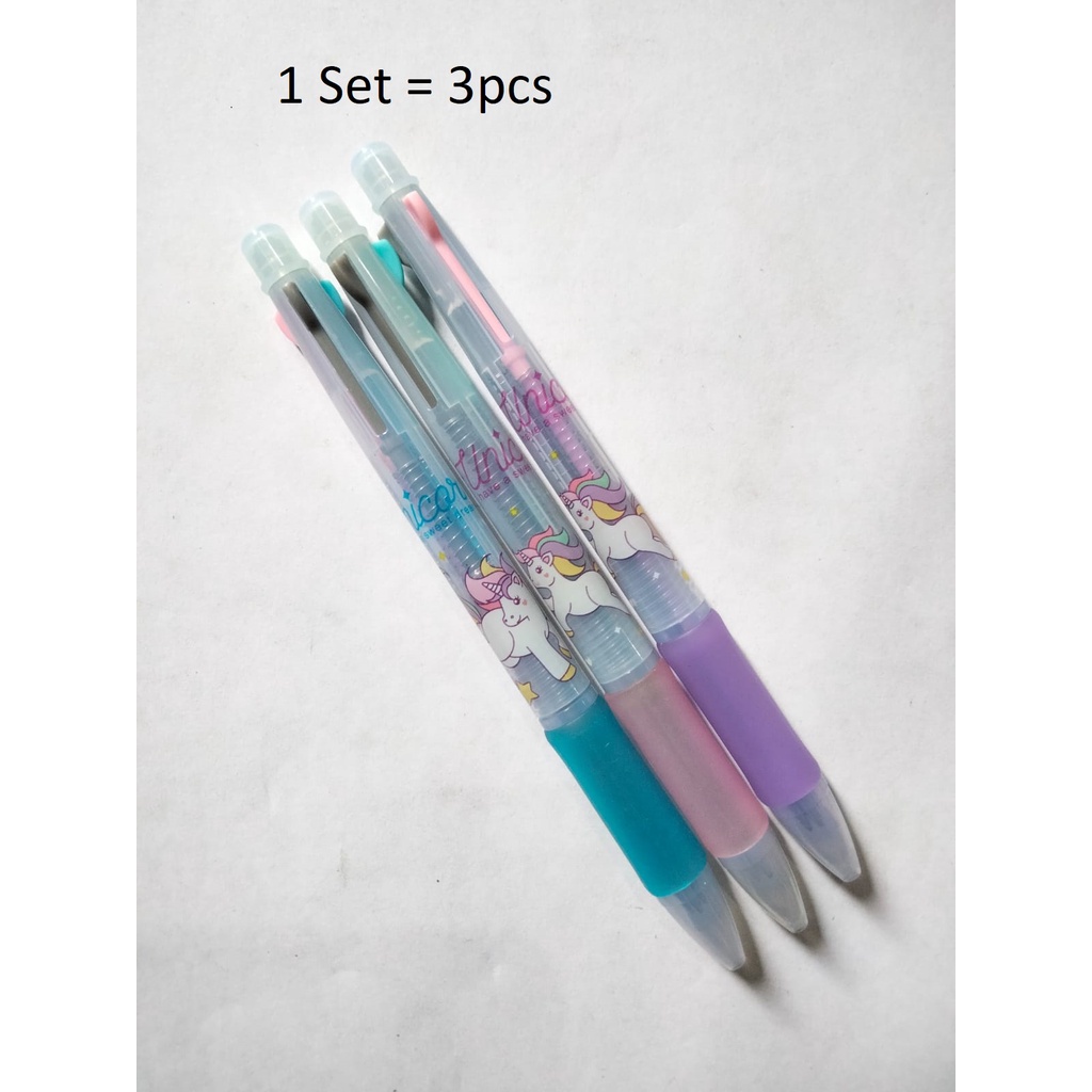 3pcs Pena Pulpen Pen Multi Isi 3 in 1 GM-ST0195