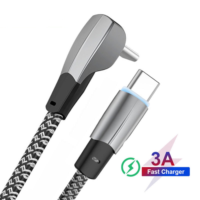 Reflektif Braided Wire Elbow PD20W USB C to 8-Pin Cable Untuk i-Phone14 13 Pro Max Type C Kabel Pengisian Cepat Flat USB Data Wire