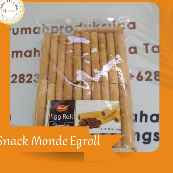 

(J-4-U✓) Snack Repack Monde Eggroll banyak diminati