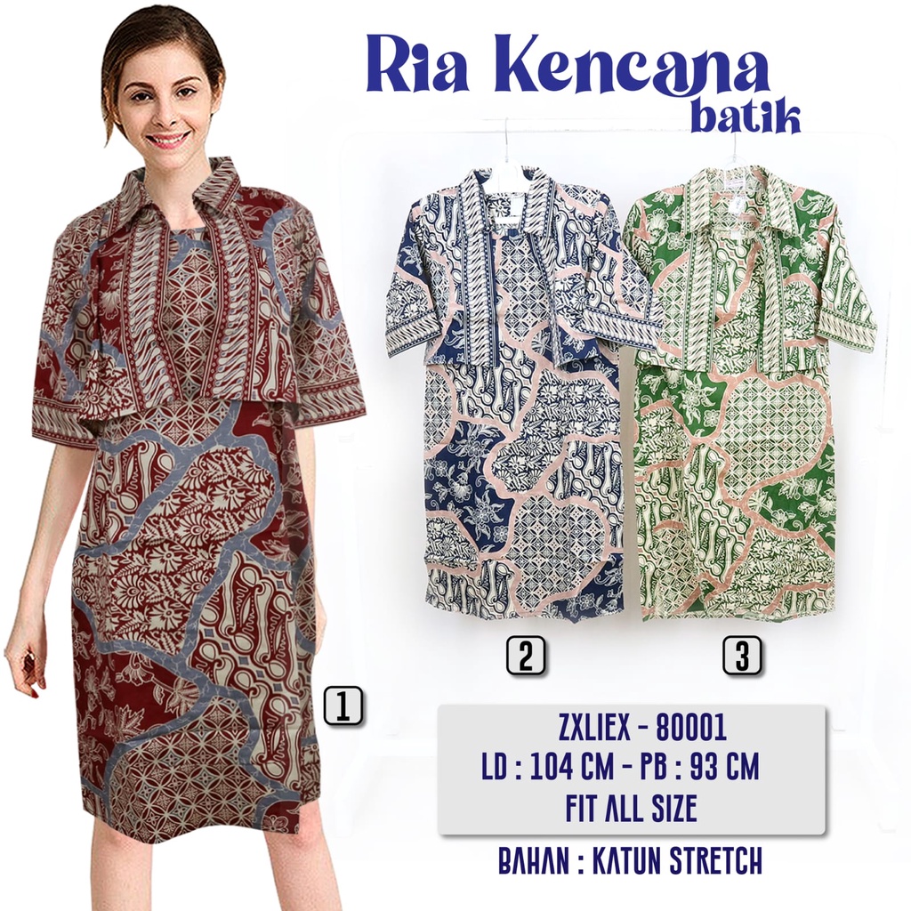 Jual Dress Batik Kekinian Dres Batik Murah Outfit Kondangan Kekinian