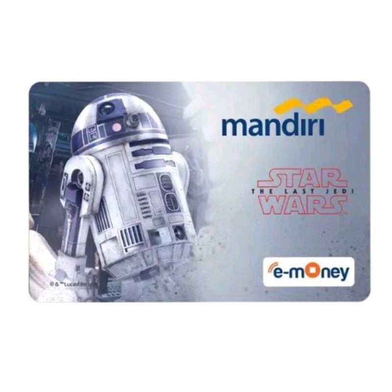 Mandiri eMoney eTOLL - edisi STAR WARS - ROBOT R2-D2 ORI /Like eTOLL Tapcash Flazz or Brizzi