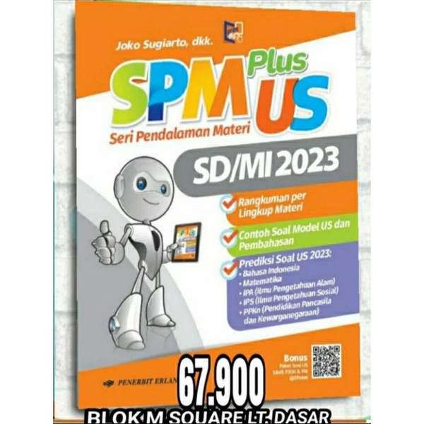 Buku SPM Plus US 2023 untuk Kelas 6 SD/MI ERLANGGA