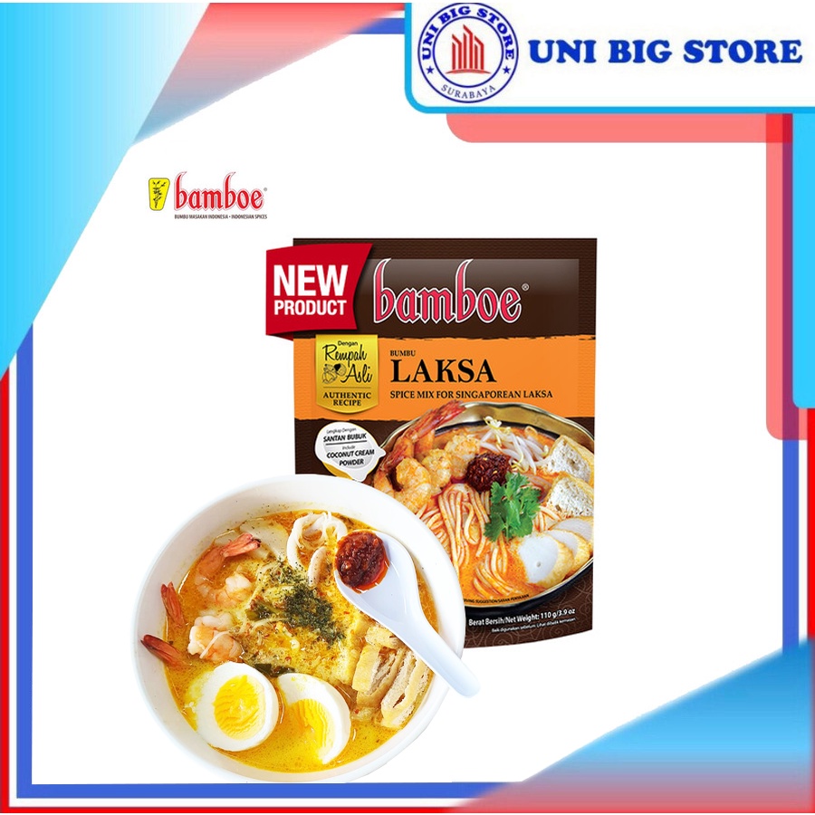 

Bamboe Bumbu Masak Instan Laksa 110 gr Rempah Asli