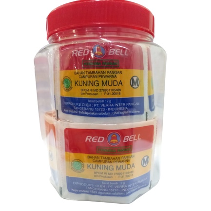 

Red Bell Pewarna Bubuk Kuning Muda 2 gr/100 Sachet