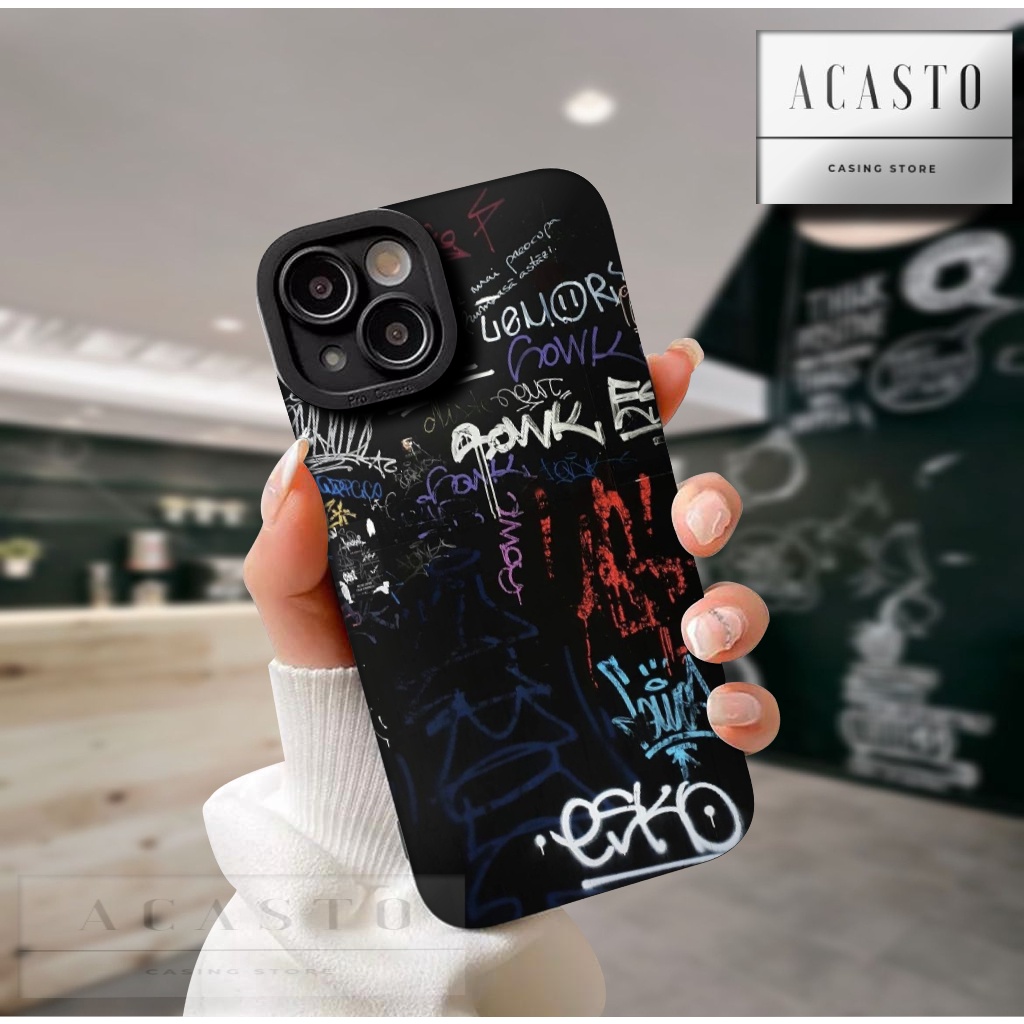 ACASTO SOFTCASE PROCAMERA REALME C2/ A1K/ C11/ C12/ C15/ C20/ C21/ C11 2021 motif fashion gambar gra