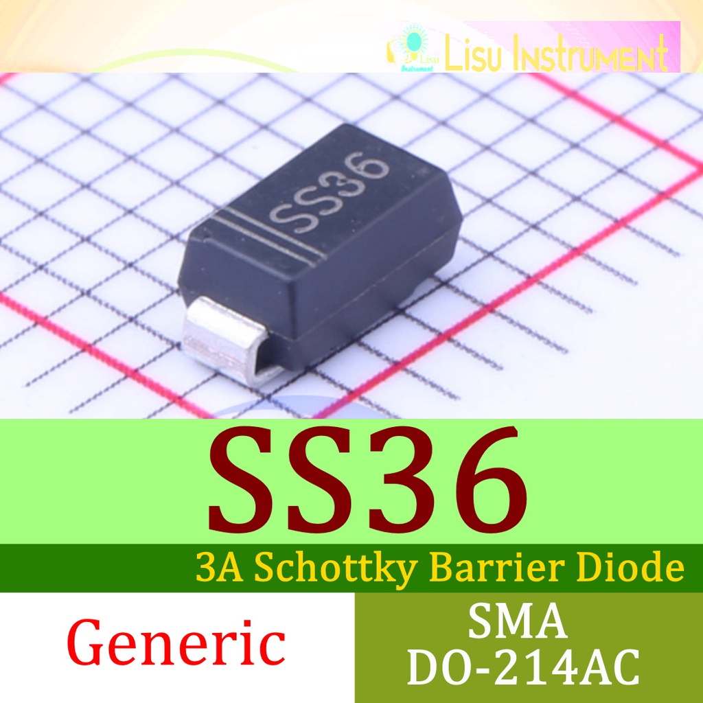 Jual SS36 SR360 3A Schottky Barrier Diode SMA DO-214AC | Shopee Indonesia