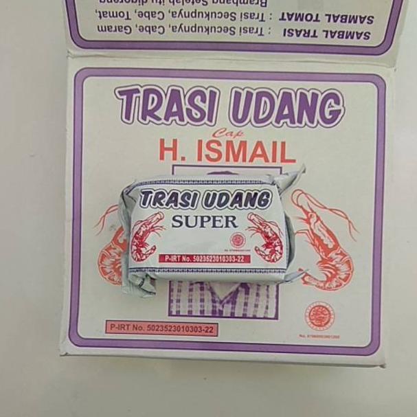 

(O-Q7Q(✔) Trasi Udang / Terasi Udang H. Ismail paket 1kg isi 10pcs lebih murah trending