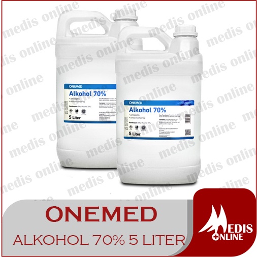 Original ALKOHOL 70% 5LITER / ALKOHOL 70% 5 LITER / Alkohol 5 Liter 70 % ONEMED / Alkohol 70% 5L OM