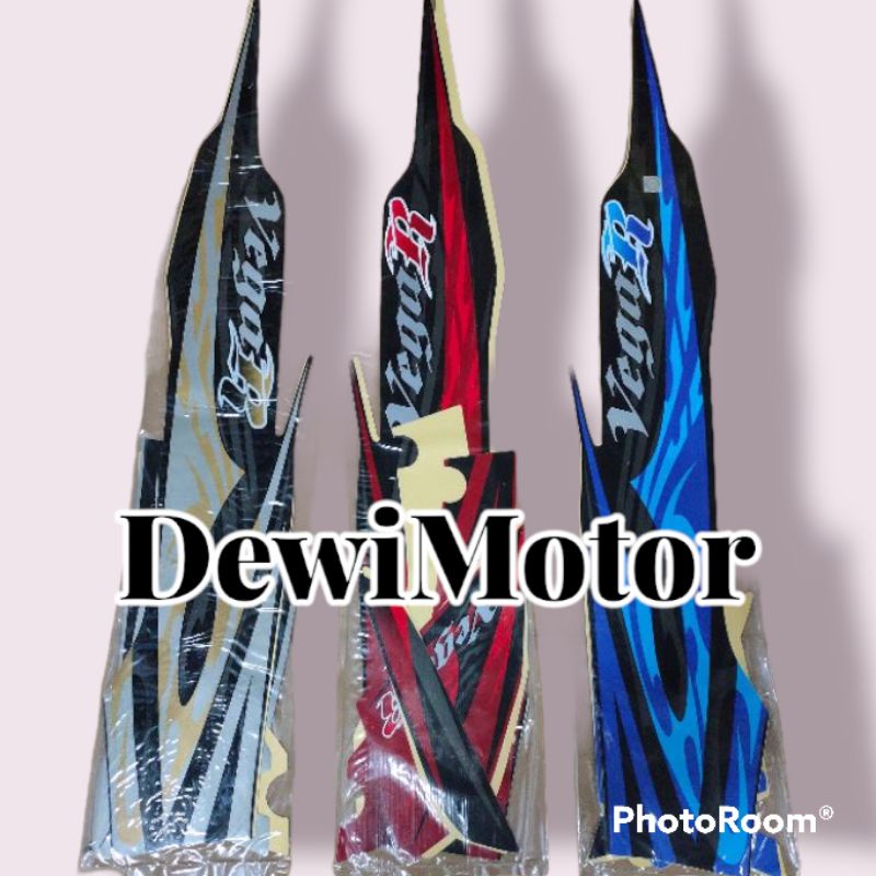Stiker vega r new 2008 / striping vega r new latin 2008 merah biru silver ready all warna