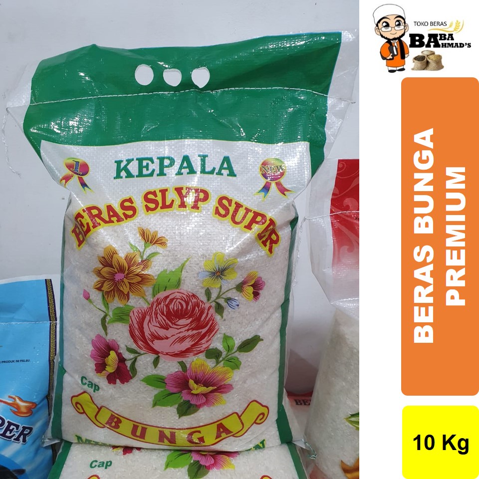 

Beras BUNGA SUPER PREMIUM Kepala Slyp 10KG/15KG