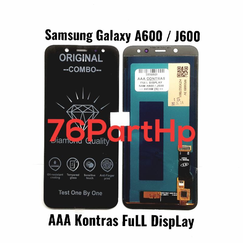 Lcd Touchscreen Fullset kwalitas AAA kontras Samsung Galaxy A600 - J600