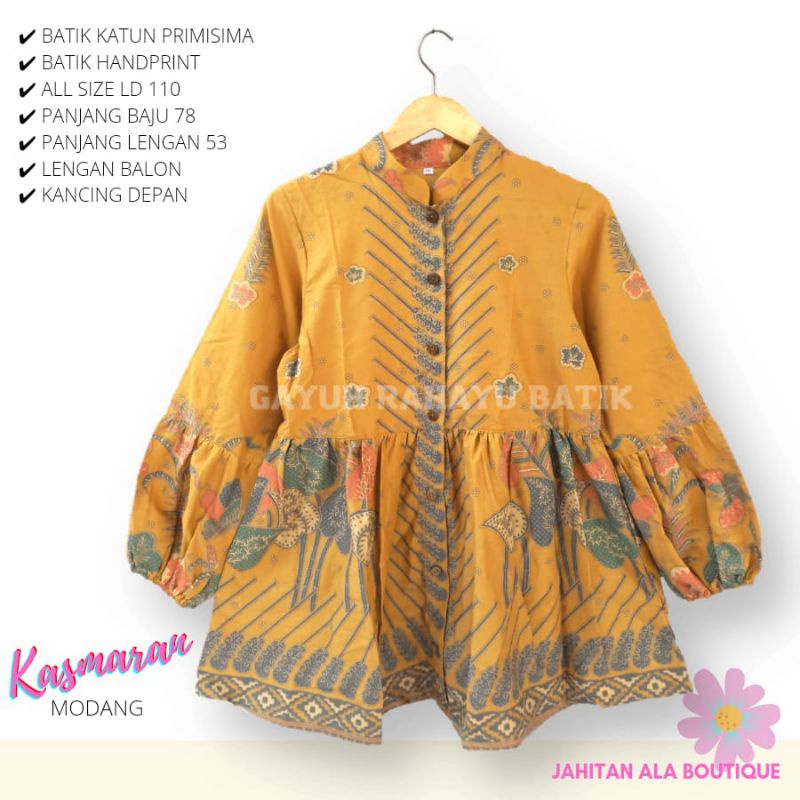 couple Blus Kasmaran Modang batik solo atasan kerja