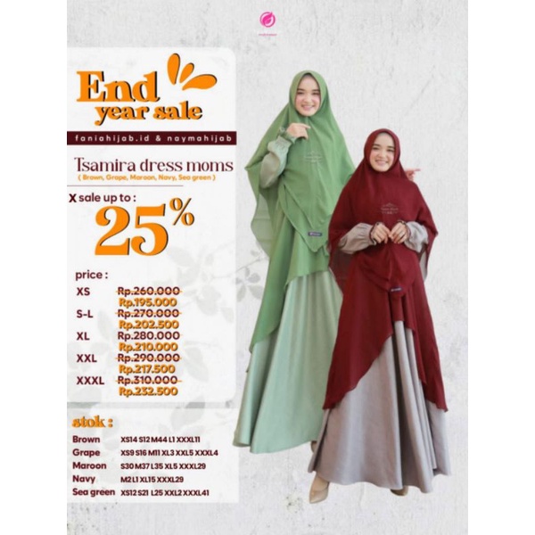 GAMIS MOM / SARIMBIT TSAMIRA SERIES / BY FANIA HIJAB