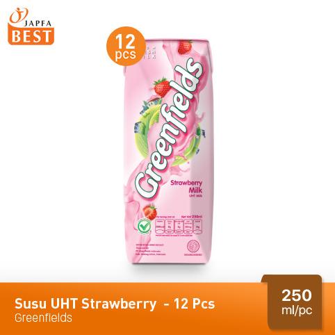 

Susu Greenfields UHT Strawberry 250 ml - Isi 12 pcs TERLARIS TERPERCAYA ORIGINAL