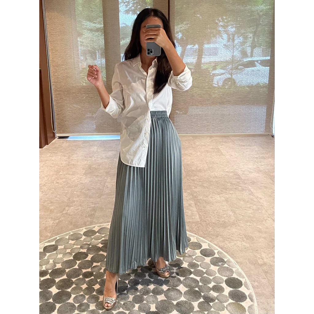 (01) MBL Rok Plisket Classic Pleated Skirt Dewasa Standard / Rok Plisket Mayung