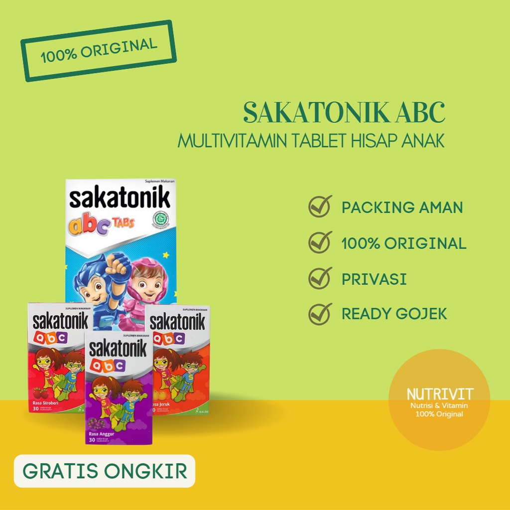 SAKATONIK ABC TABLET HISAP / GUMMY