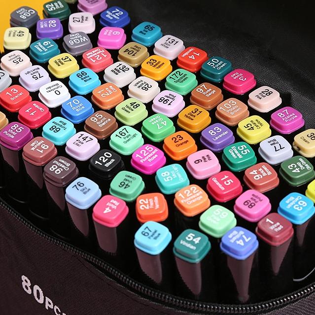 

Kirim LANGSUNG GU TouchFive 24/36/48/60/80 Warna Sketsa Spidol Umum General Marker Set Animation Markers / Twin Market Set Spidol#