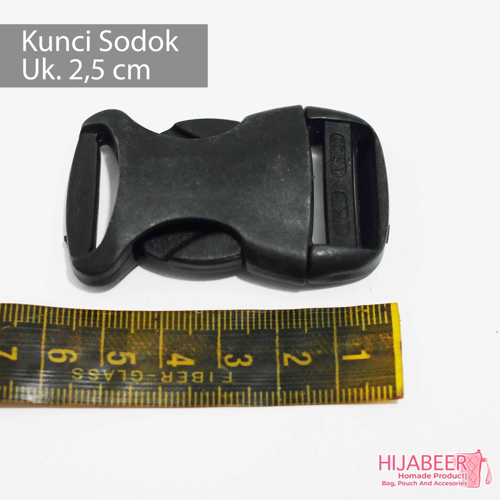 Kunci Sodok Slot Buckle 2,5cm Aksesoris Tas HK VR25 /2 pcs