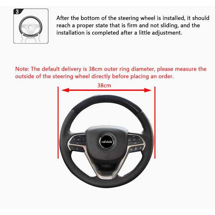 Cover Setir Mobil Bahan Kulit Steering Wheel Cover