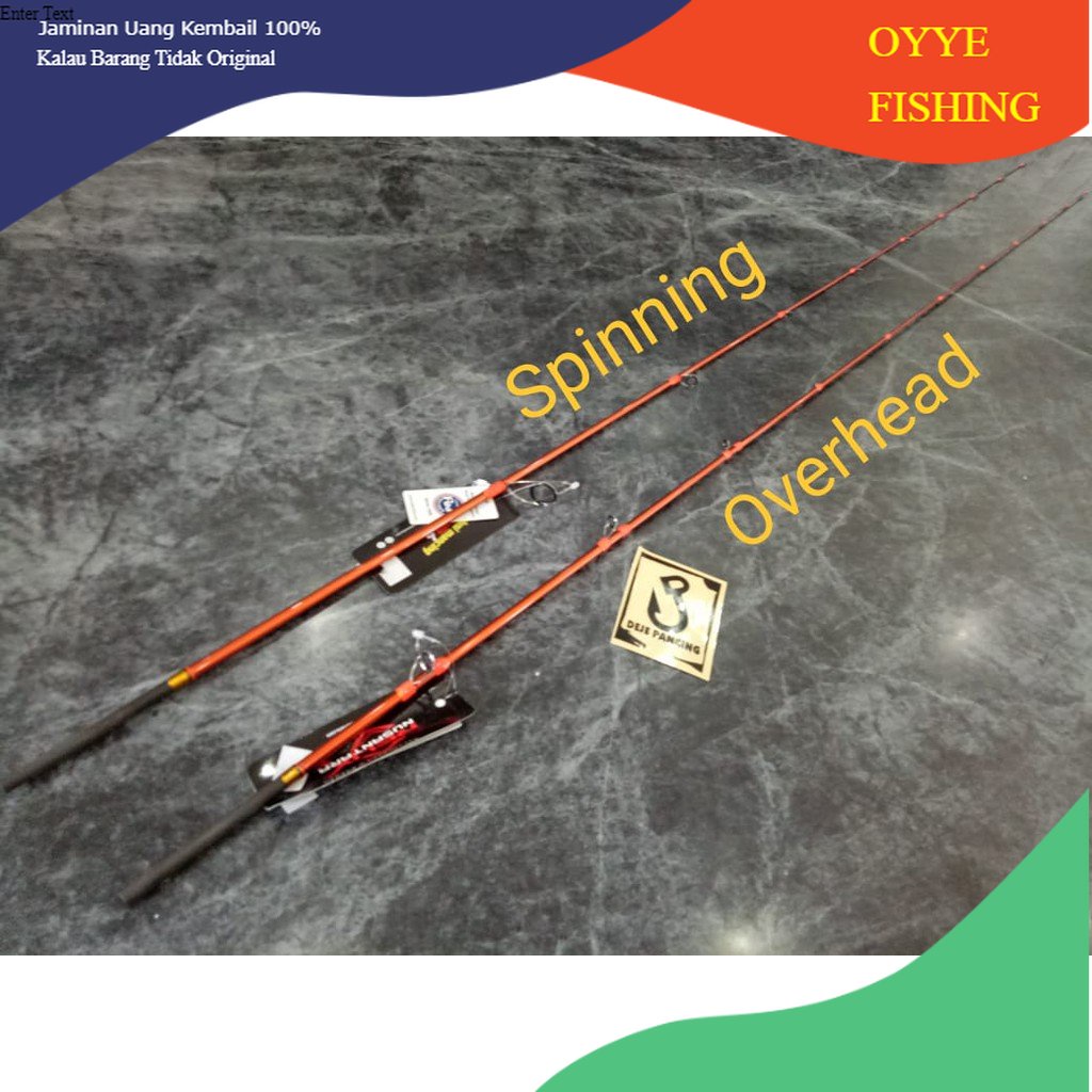 Top Section Joran Relix Nusantara Jabrik Orange Pe 0.6 Spinning & Overhead spiral guide