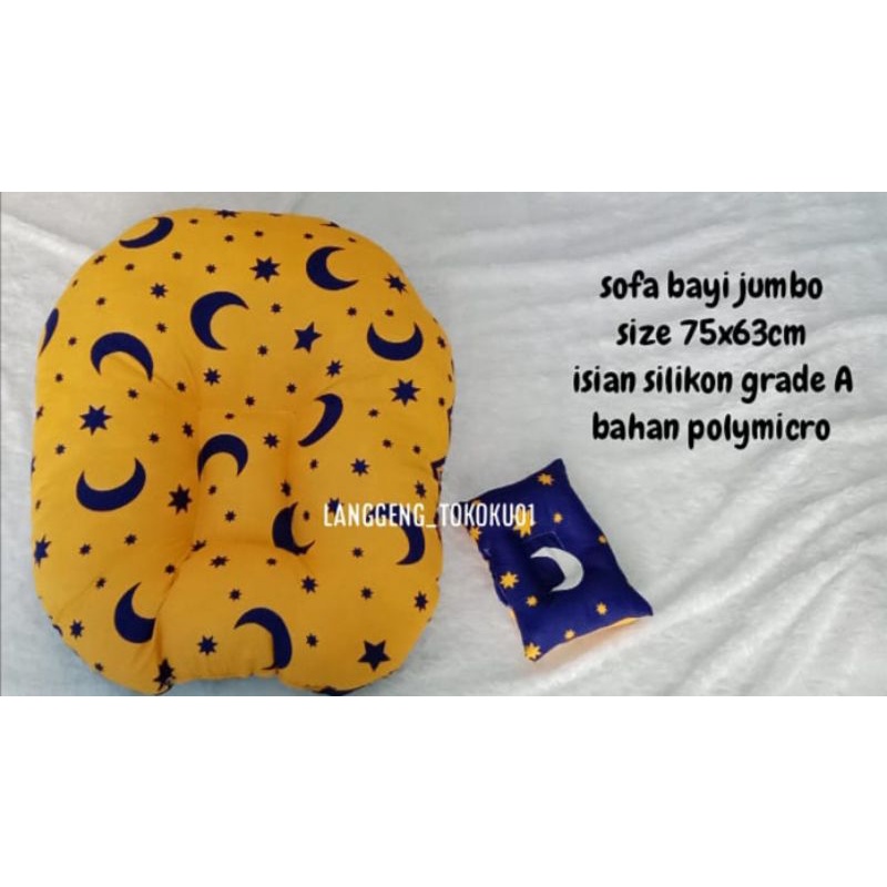 sofa bayi JUMBO gratis 1 bantal peyang