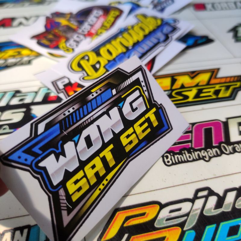 Stiker wong sat set