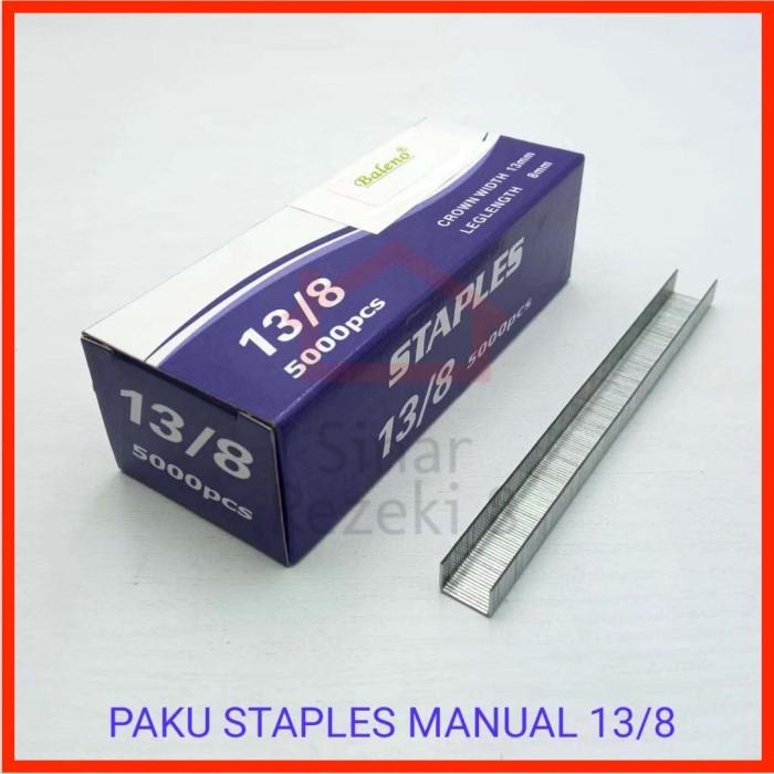

Isi Paku Tembak Manual 13/8 Staples | Refill Nail Stapler 8 Mm 5000 Pc Berkualitas Best Seller