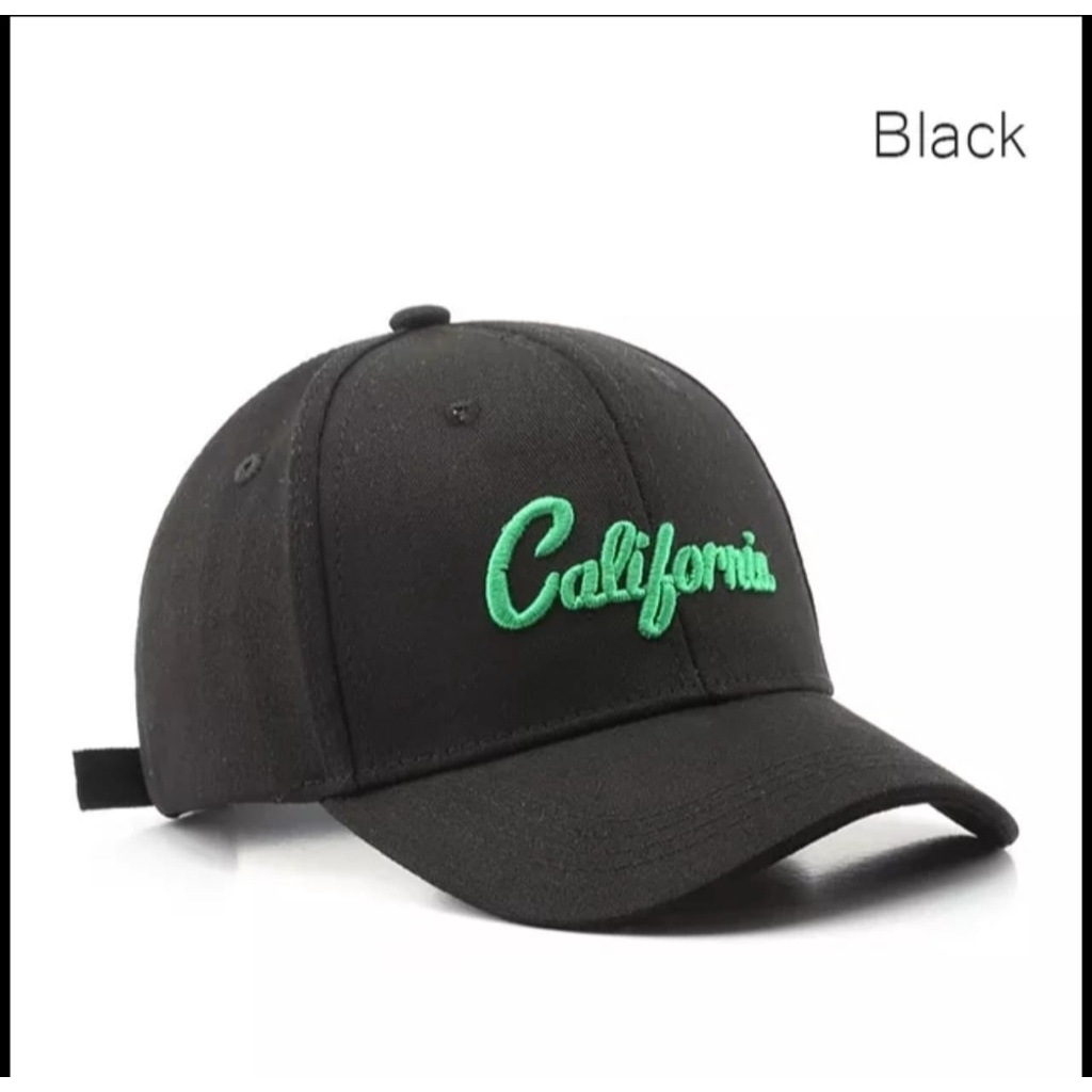 Best Seller - Topi Baseball Unisex Bordir California Caps Terbaru Import Real Pict