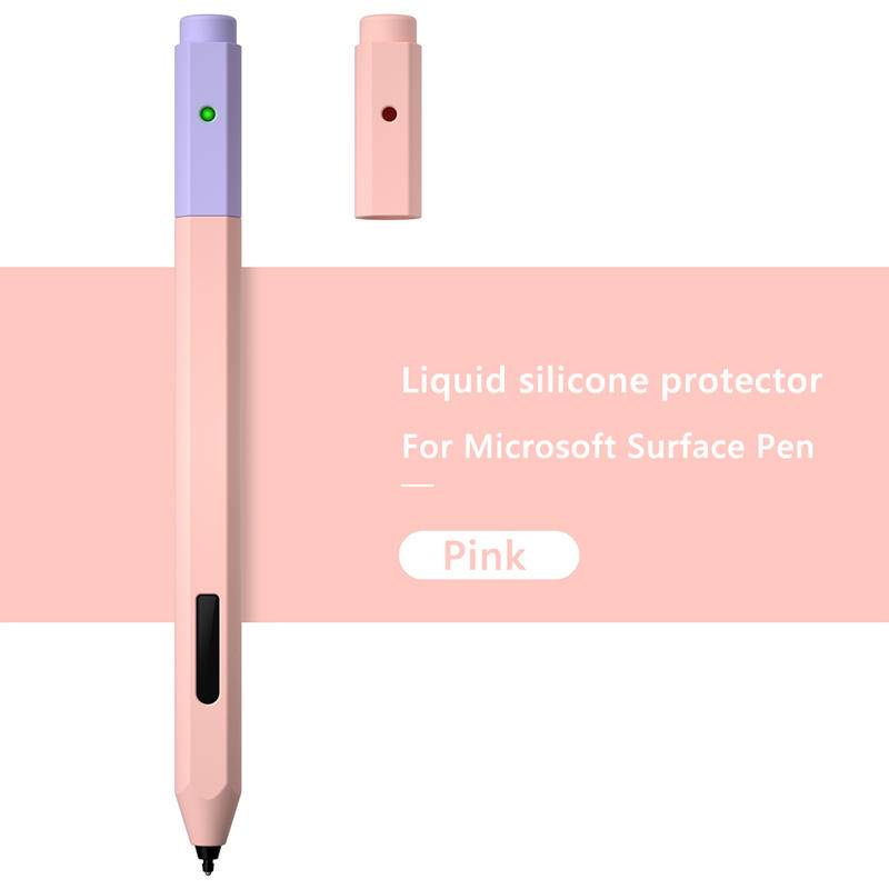 Stylus Pelindung Pensil Case Untuk Microsoft Surface Pen Silicone Pen Case Dust Proof Wrap Cover All-Inclusive Drop Protection