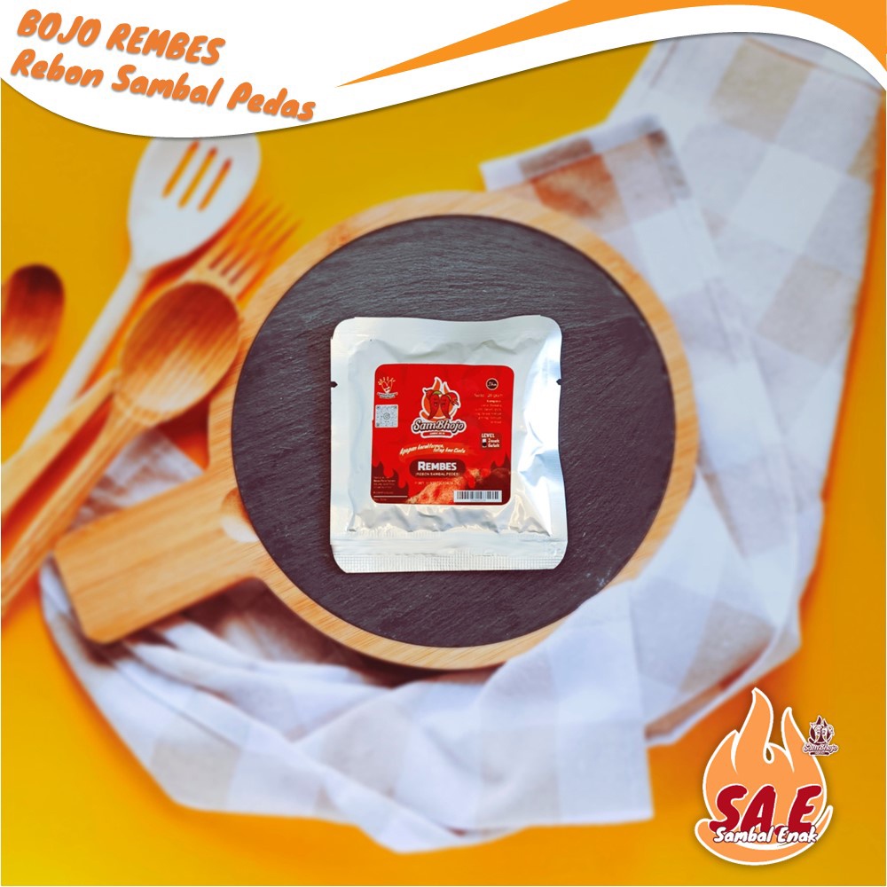 

Sambal Enak Sambal Udang Rebon- SAMBAL REBON Kemasan sachet 20gr