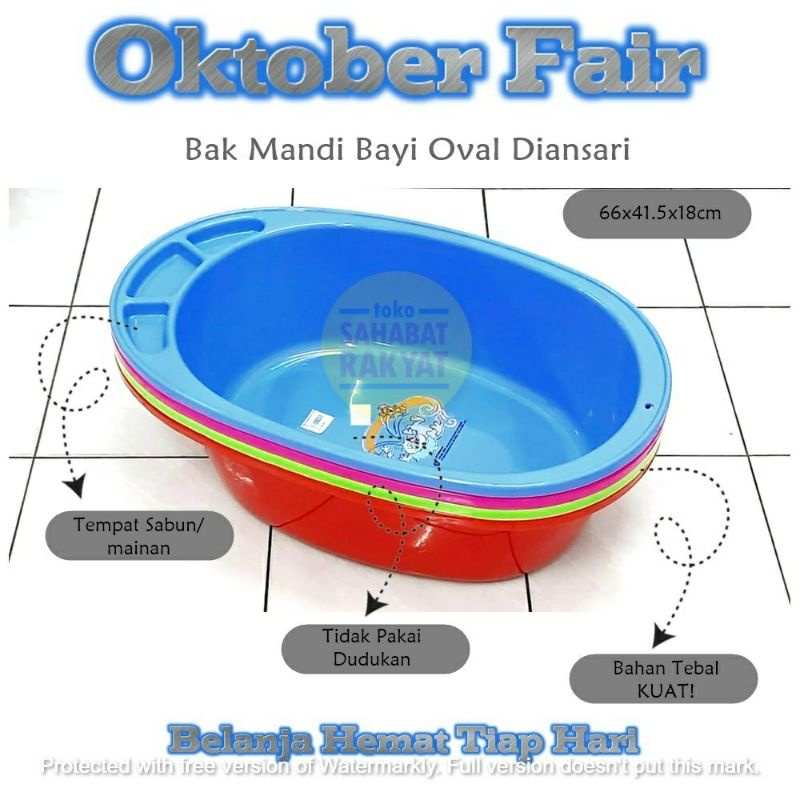 [ ⭐FREE ONGKIR ⭐ ] Bakbayi jumbo besar Baby bath Astari diansari Plastik berkualitas♥️