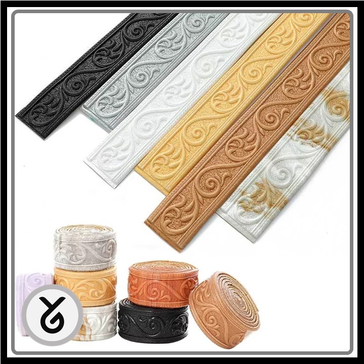List Wallpaper 3D Foam Lis Profil Ukuran 230 x 8cm