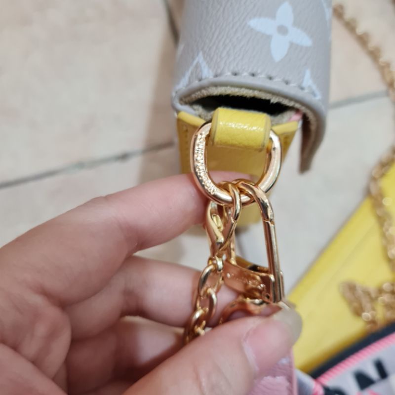 Tas  felicie double strap import free box uk 22x3x12 ( real pict )