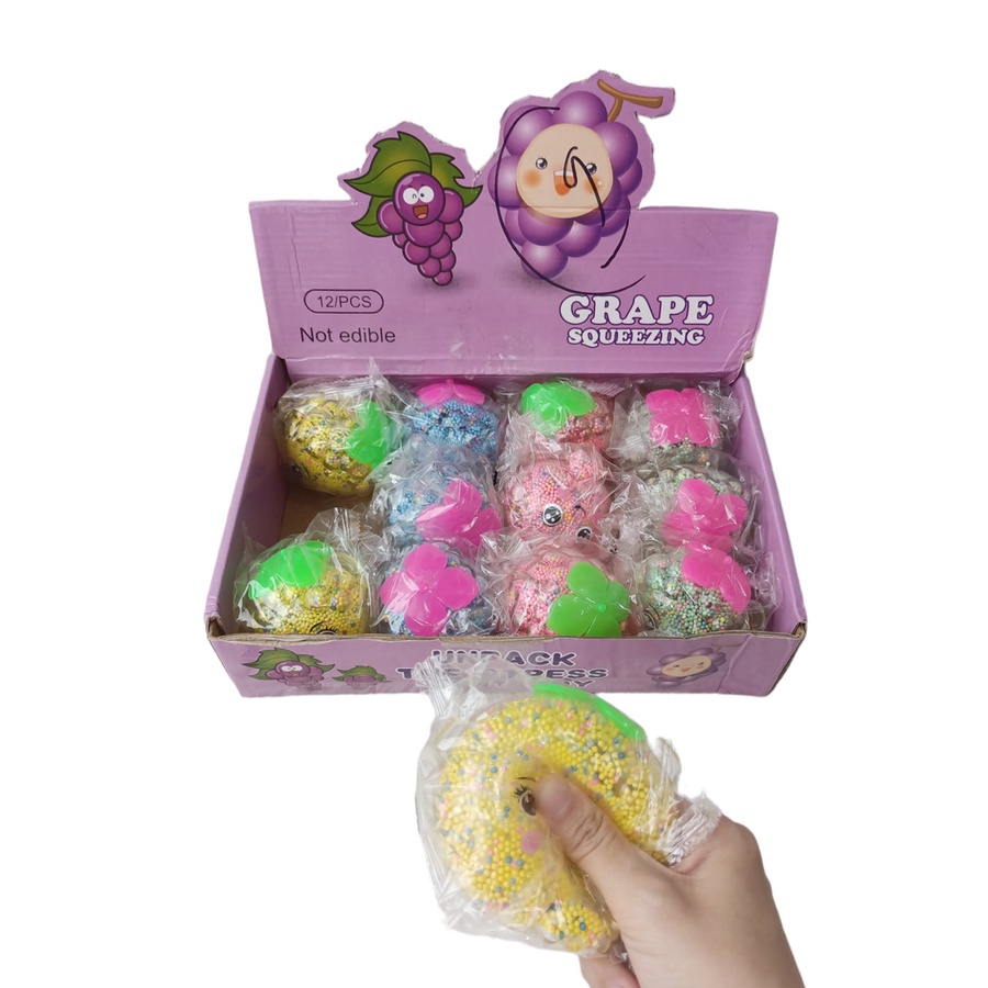 pROMO Mainan anak Squishy Jelly GRAPE Ada Lampu kelap kelip/Mainan Squishy/Mainan Anak