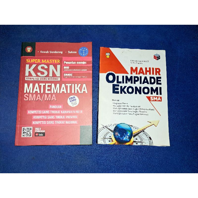 Preloved buku KSN MATEMATIKA, Mahir Olimpiade Ekonomi SMA/MA Sederajat