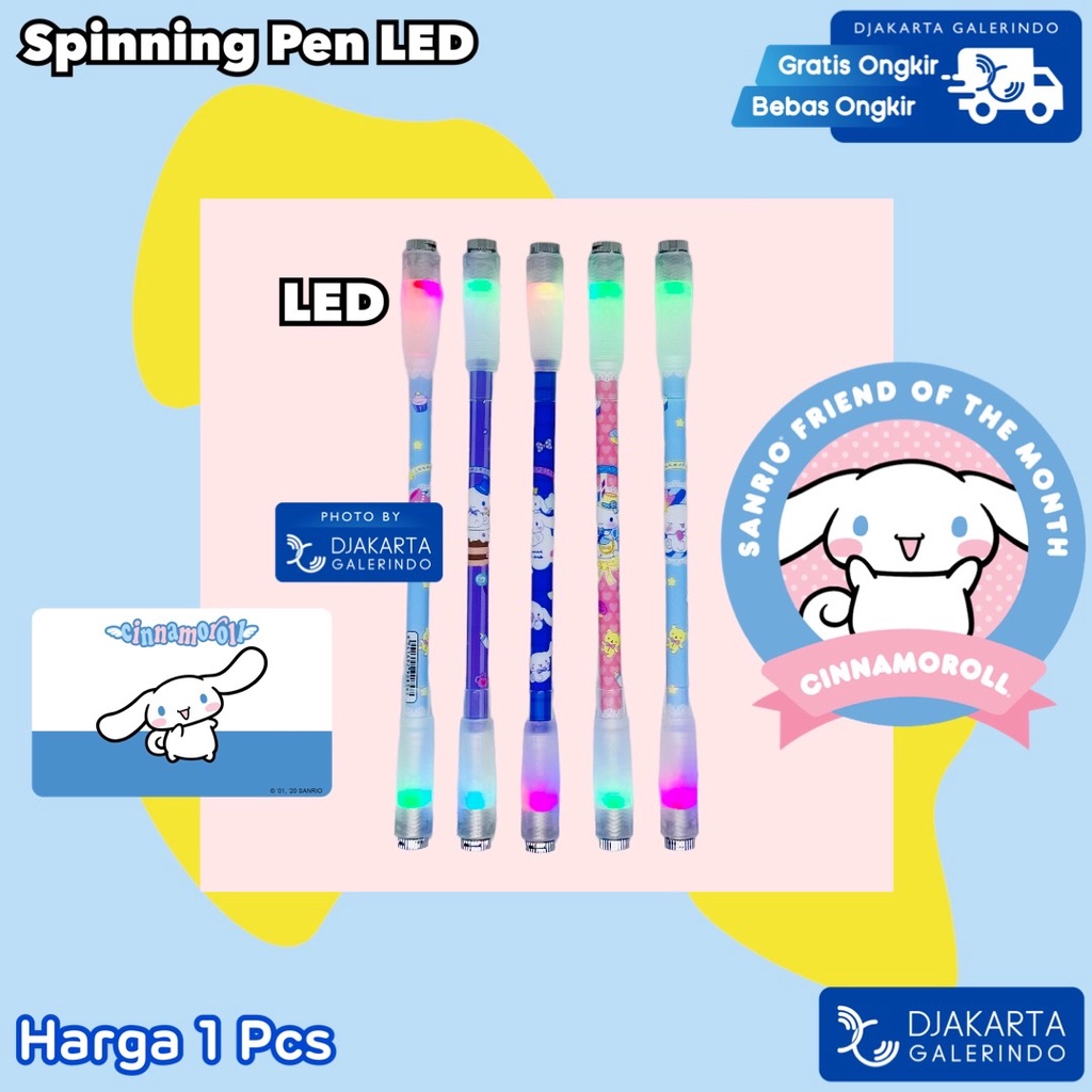 Spinning Pen Led Pulpen Spinner LED Viral Fidget Spinner Pen Anti Slip